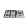Parrilla gas empotrable 90cm 5 quem lateral inox riviera