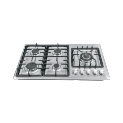 Parrilla gas empotrable 90cm 5 quem lateral inox riviera