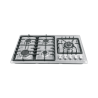 Parrilla gas empotrable 90cm 5 quem lateral inox riviera