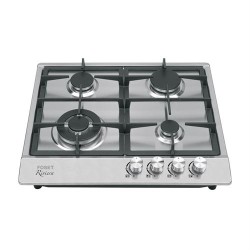 Parrilla de gas empotrable 4 quemadores acero inox foset