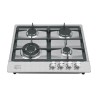 Parrilla de gas empotrable 4 quemadores acero inox foset