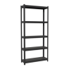 Estante metalico 5 repisas capacidad 80 kg 180x30x85