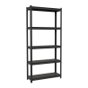 Estante metalico 5 repisas capacidad 80 kg 180x30x85