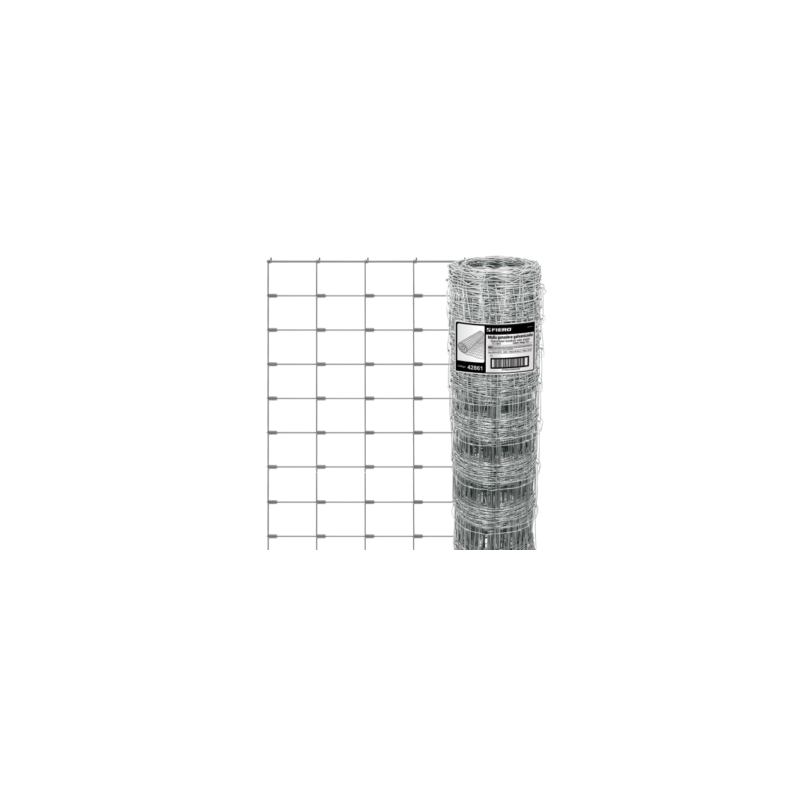 Malla ganadera de acero galvanizado 50 x 1.40 m