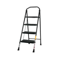 Escalera tubular pleglable 4 peldaños