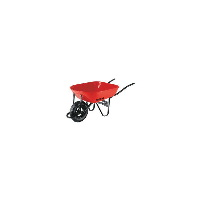 Carretilla 5.5ft3neum.ref bastidor bipartido roja pretul