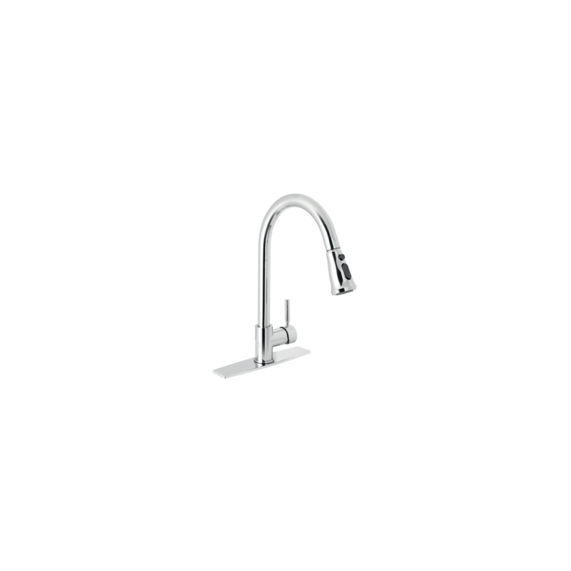 Monomando para fregadero cuello extraible cromo tubig