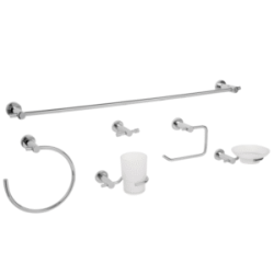 Juego de accesorios para baño 6 piezas cromado element