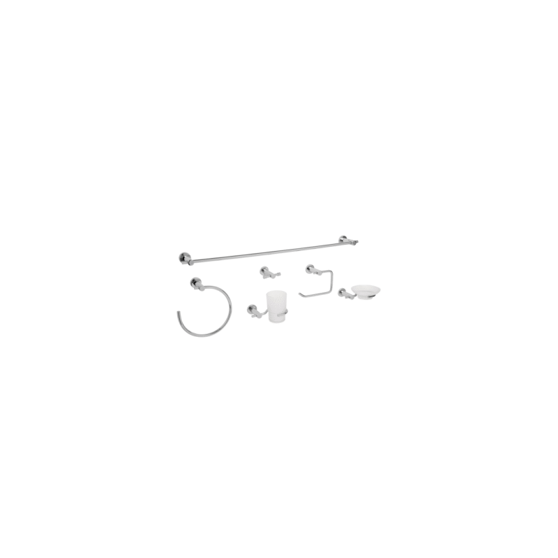 Juego de accesorios para baño 6 piezas cromado element