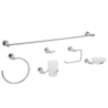 Juego de accesorios para baño 6 piezas cromado element