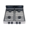 Parrilla de gas de sobreponer 4 quemadores inox foset