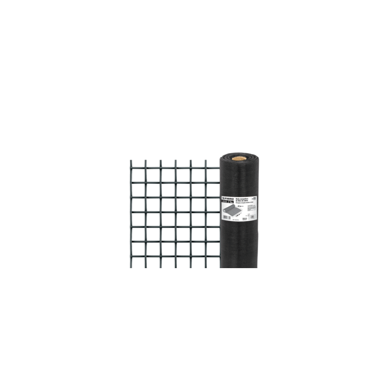 Malla mosquitera fibra de vidrio negra 1.05 x 30 m