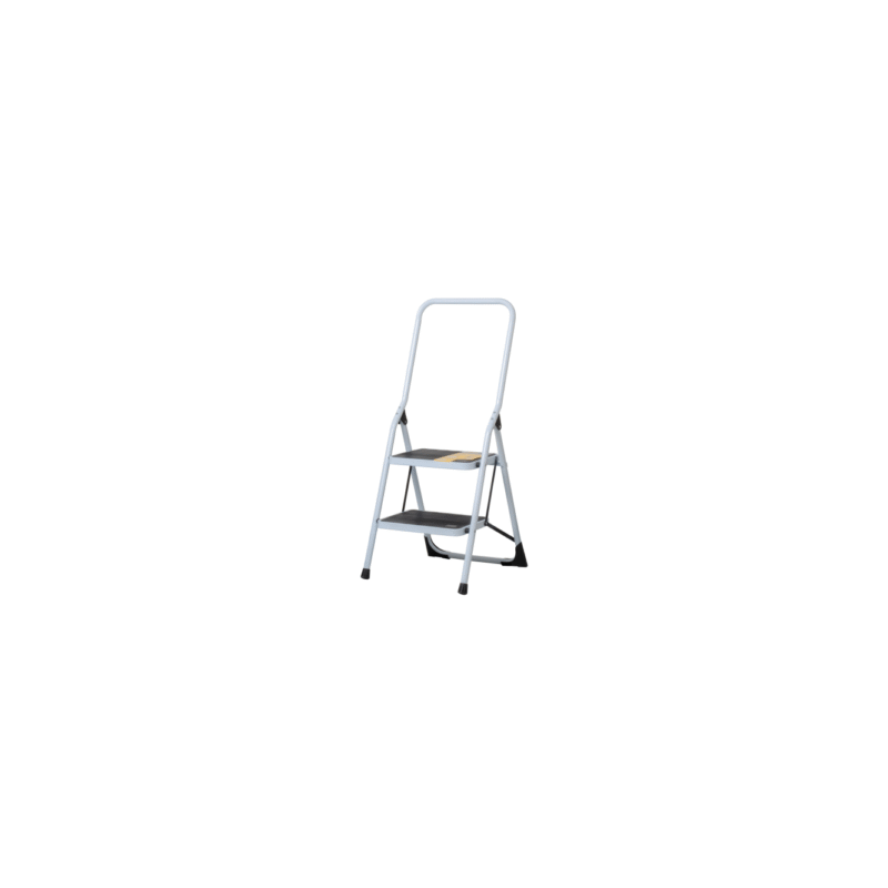 Escalera tubular plegable 2 peldaños con barandal pretul
