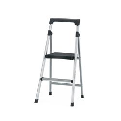 Escalera tubular plegable 2 peldaños aluminio