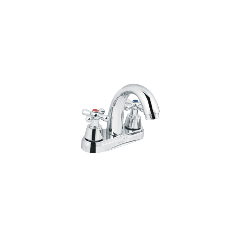 Mezcl. lavabo manerales cruceta cuello alto acero aqua
