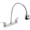 Mezcladora p/fregadero manerales palanca cuello flex aqua