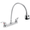 Mezcladora p/fregadero manerales palanca cuello flex aqua