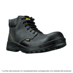Zapatos con casco #28 negro agujeta bicolor pretul