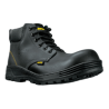 Zapatos con casco #27 negro agujeta bicolor pretul