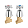 Juego 2 llaves de empotrar roscables tipo cruceta aqua
