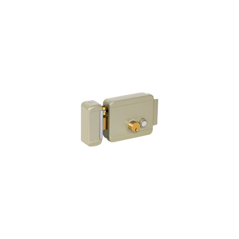 Cerradura electromecanica con boton izq. hermex