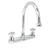 Mezcladora fregadero manerales cruceta acero inox. aqua