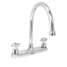 Mezcladora fregadero manerales cruceta acero inox. aqua