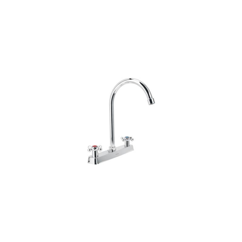 Mezcladora para fregadero cruceta cuello curvobasic