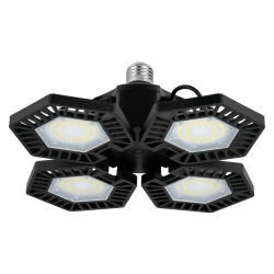 Luminario de led 100 w aluminio con 4 paneles abatibles