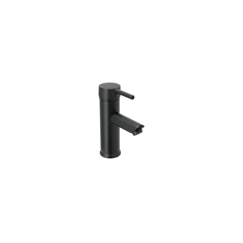 Monomando corto negro para lavabo foset tubig