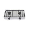 Parrilla de gas de sobreponer 2 quemadores inox foset