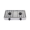 Parrilla de gas de sobreponer 2 quemadores inox foset