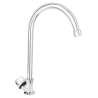 Llave individual para fregadero cuello curvo basic