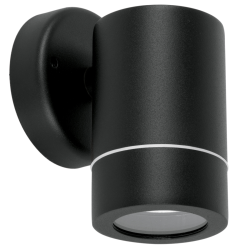 Arbotante exterior cilíndrico spot 1xmr16gu10 negro