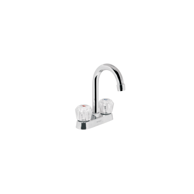 Mezcladora lavabo manerales acrilico cuello barbasic