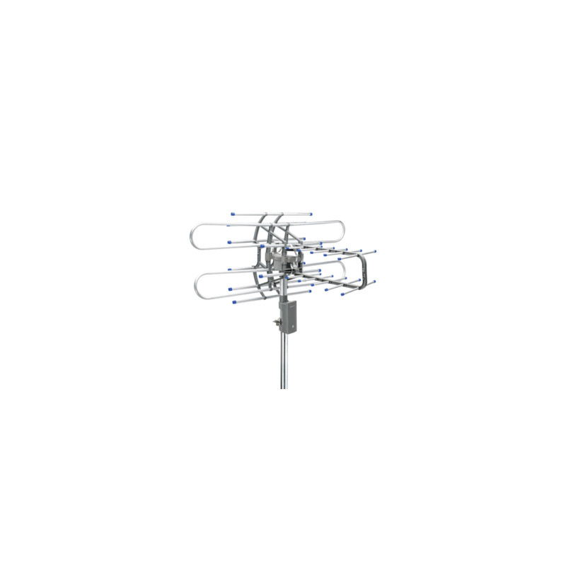 Antena aerea para tv giratoria 360 grados a control remoto