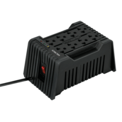 Regulador de voltaje de 1200 va / 600 w 8 contactos