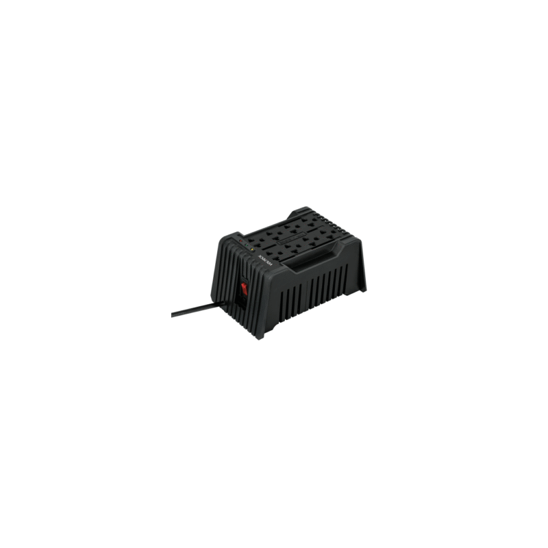 Regulador de voltaje de 1200 va / 600 w 8 contactos