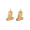 Juego 2 llaves empotrar soldables ceramico de 1/4 vuelta