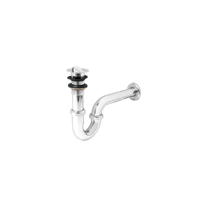 Cespol de laton cromado para lavabo tipo moneda