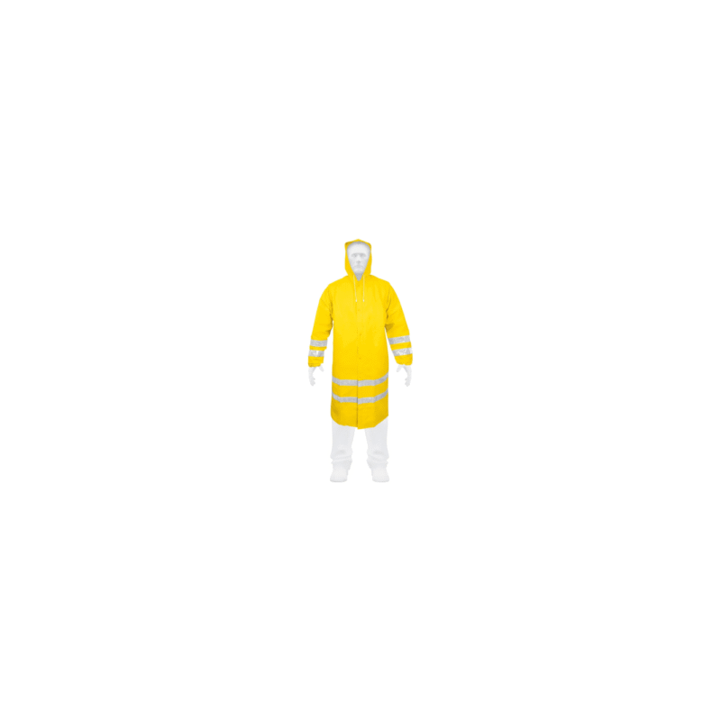 Gabardina impermeable con reflejante talla chica pvc