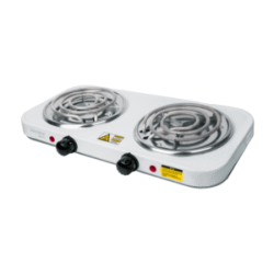 Parrilla electrica 2 quemadores cuadrada volteck basic