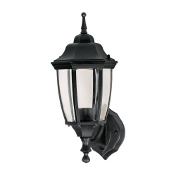 Arbotante farol soportado negro 1xe26
