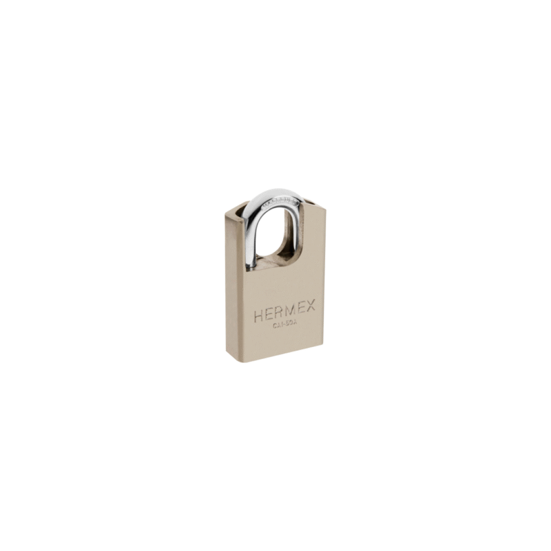 Candado de acero maxima seguridad 50 mm llave anti-ganzua