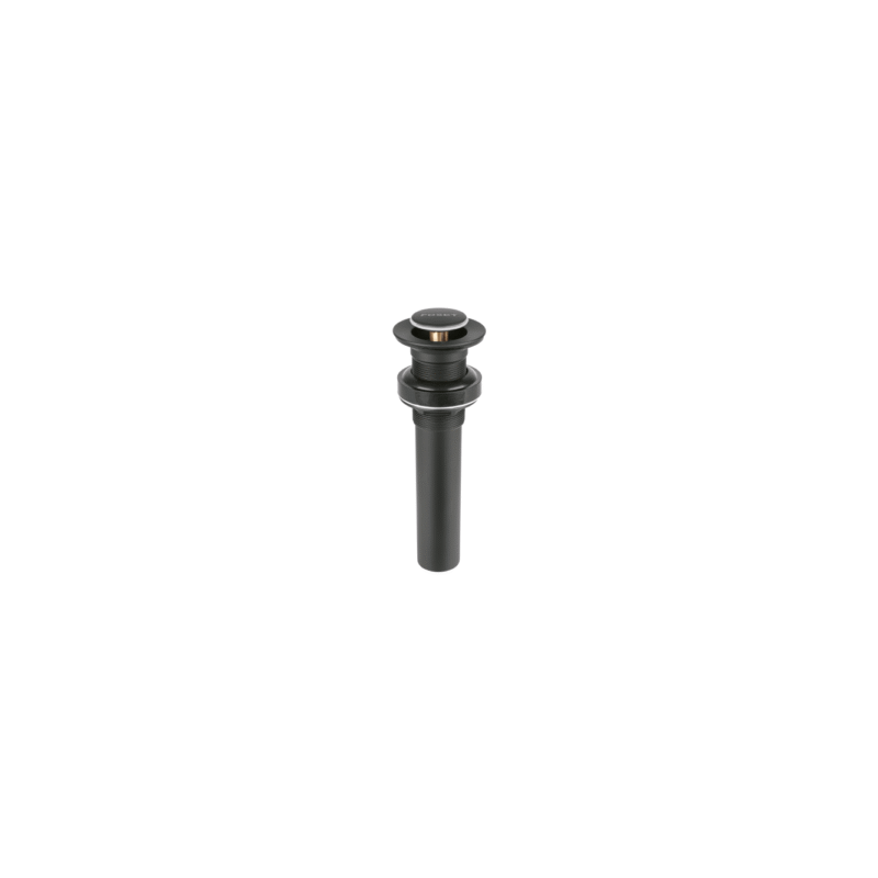 Contra p/lavabo sin rebosadero push laton negro