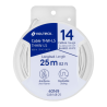 Carrete con 25 m de cable thhw-ls 14 awg blanco volteck