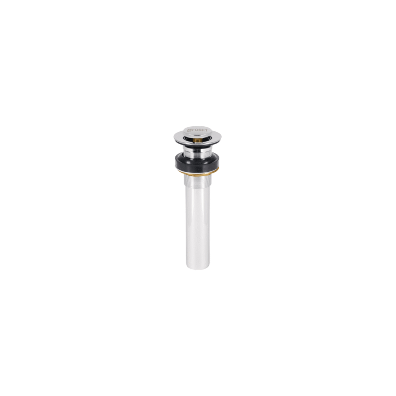 Contra p/lavabo sin rebosadero sistema push cromo 1-1/4?