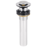 Contra p/lavabo sin rebosadero sistema push cromo 1-1/4?