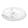 Plafón redondo decorativo diseño de cuadros 22 w led